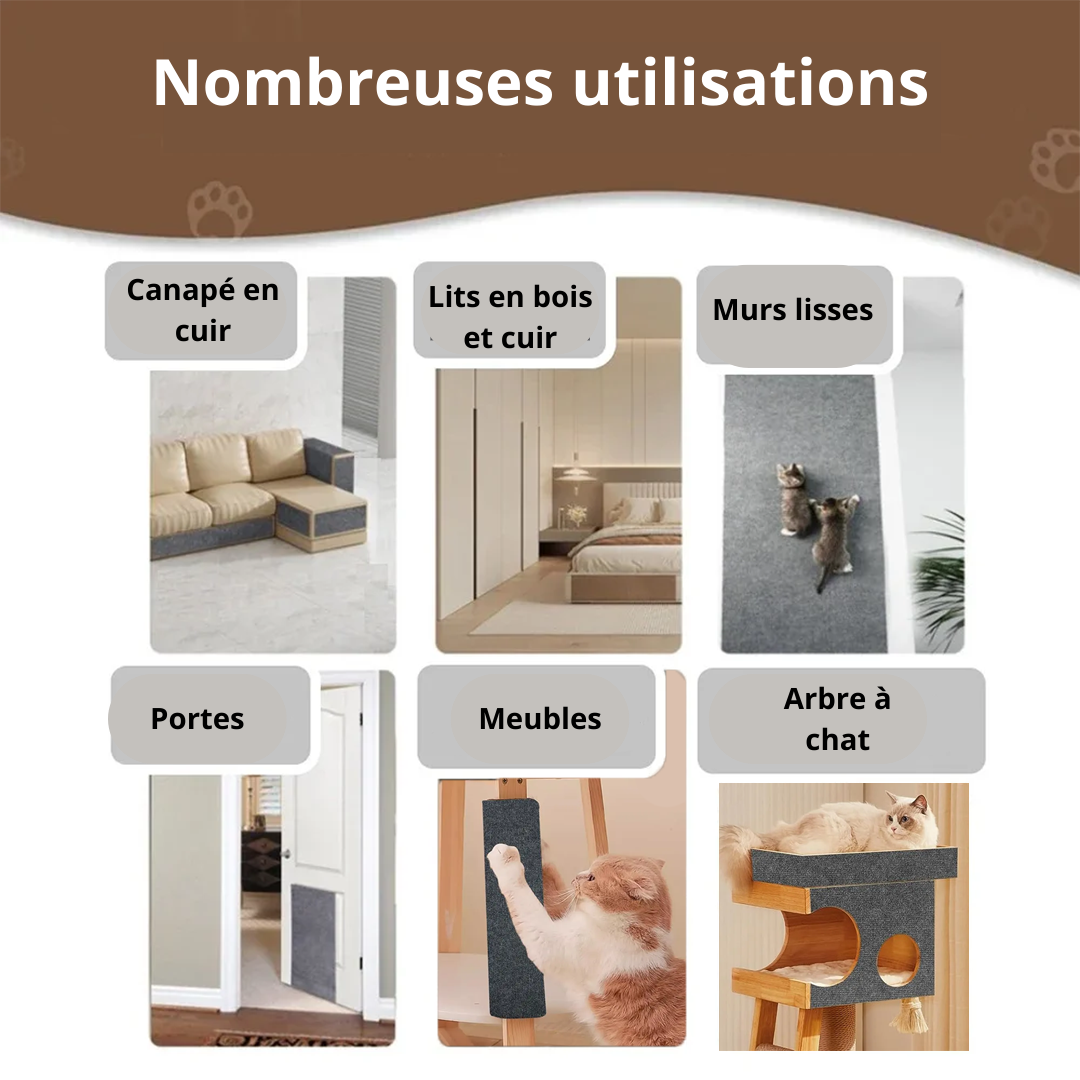SCRATCHICAT - Protection efficace contre les griffures pour surfaces lisses