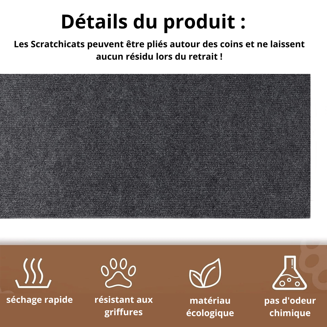 SCRATCHICAT - Protection efficace contre les griffures pour surfaces lisses