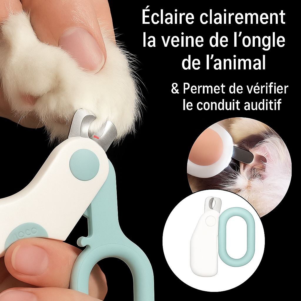 Secure LED nail clippers - cat - dog - rabbit - GriffouNet'™