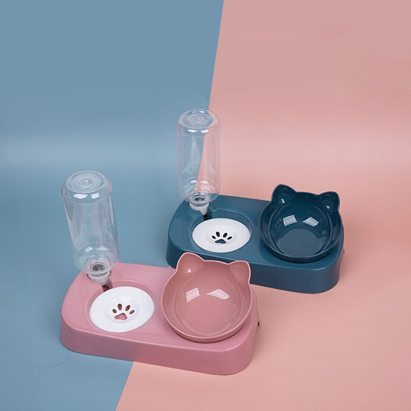 Gamelle avec réservoir pour chat