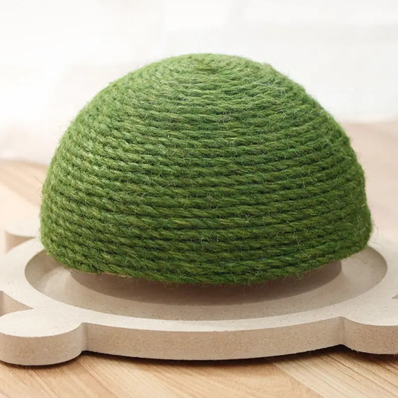 Jouet à gratter durable en forme de tortue en sisal pour chat