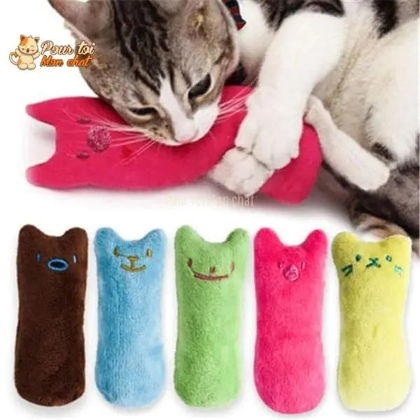 Jouet en peluche pouvant être garni d’herbe à chat - MonDoudouChat™