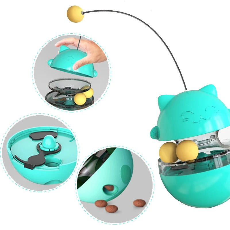 Cat Treat Dispenser Toy - Chat'Culbuto™