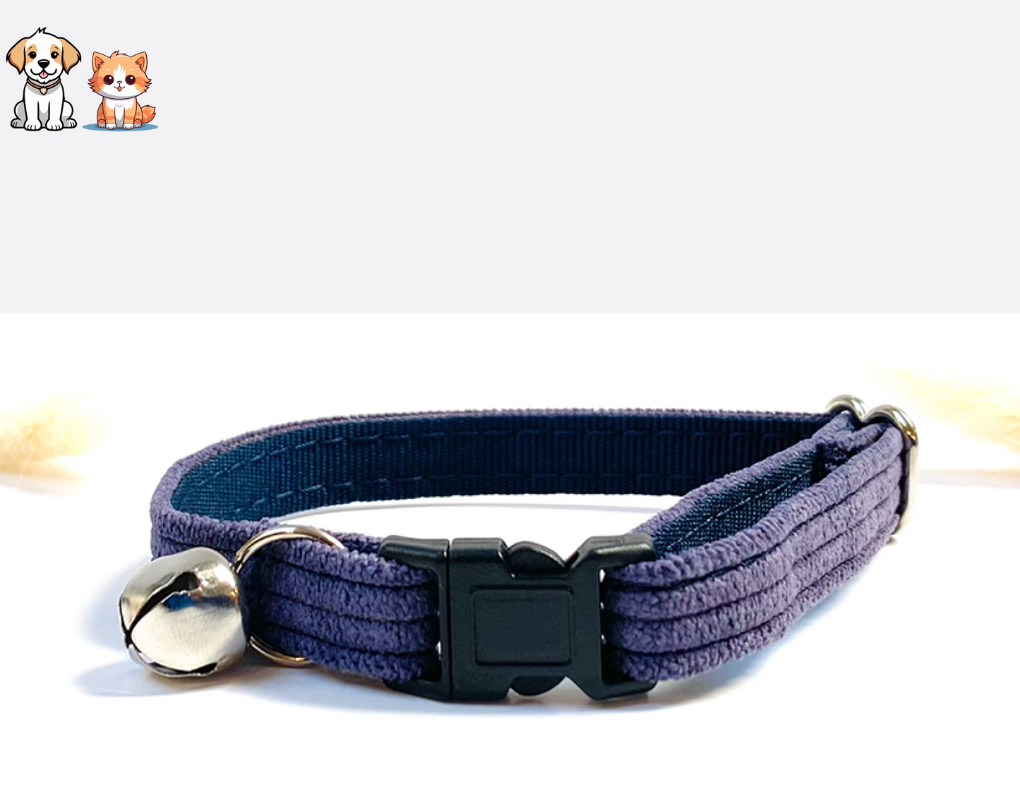 Lavender Velvet Anti-Strangulation Cat Collar