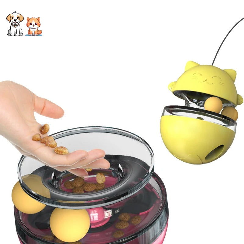 Jouet Distributeur de Friandises pour Chat - Chat’Culbuto™