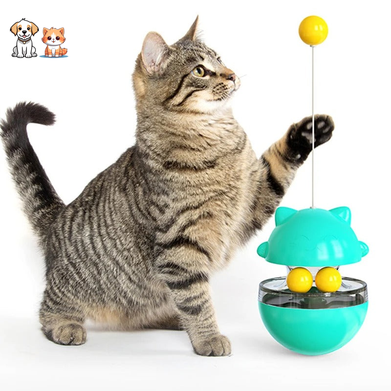 Jouet Distributeur de Friandises pour Chat - Chat’Culbuto™