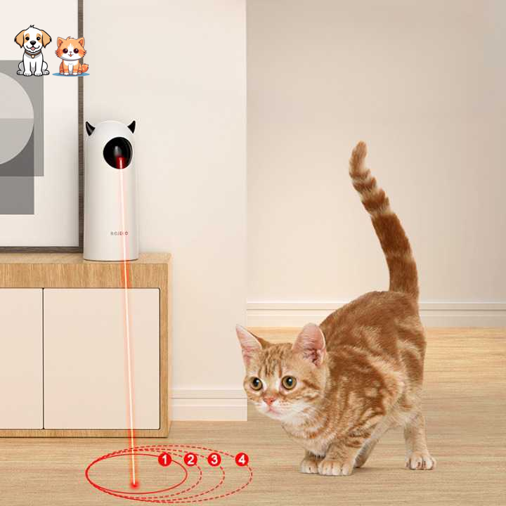 Three Mode Infrared LED Laser Rotating Cat Toy