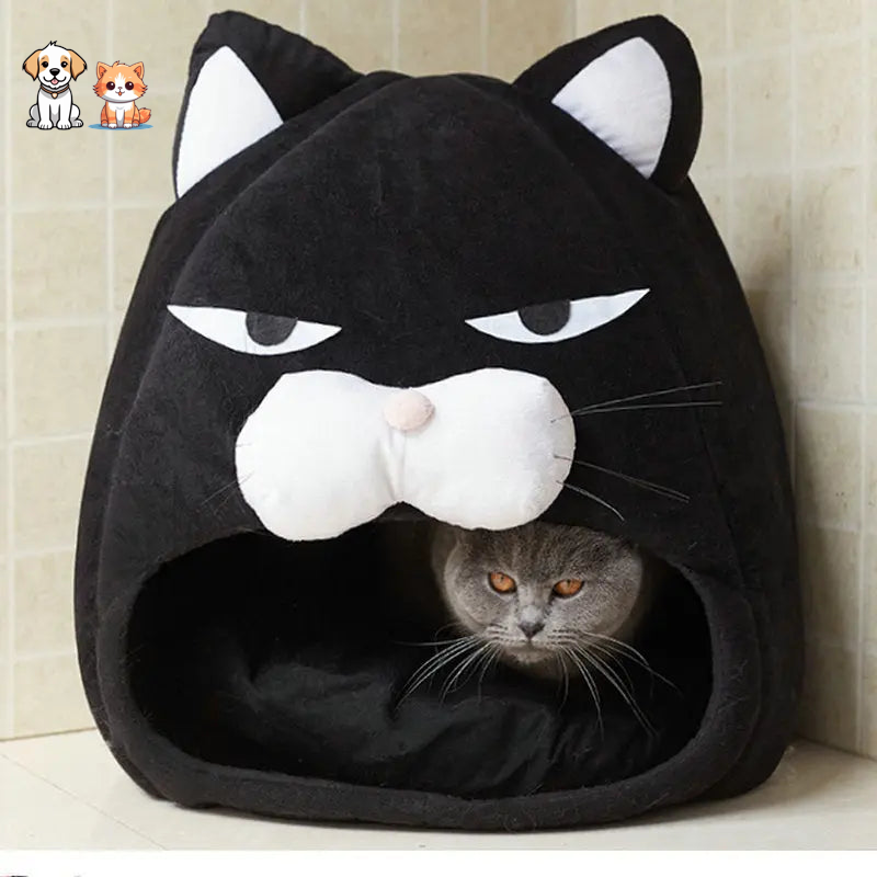 Cómoda cesta cueva para gatos
