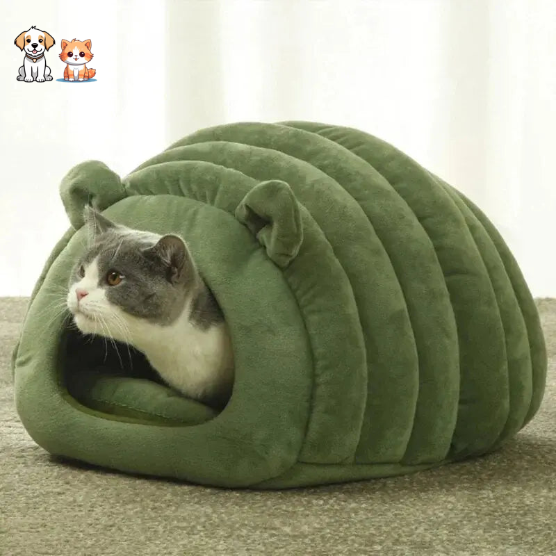 Niche Pour Chat Semi-Fermé Forme Animalière
