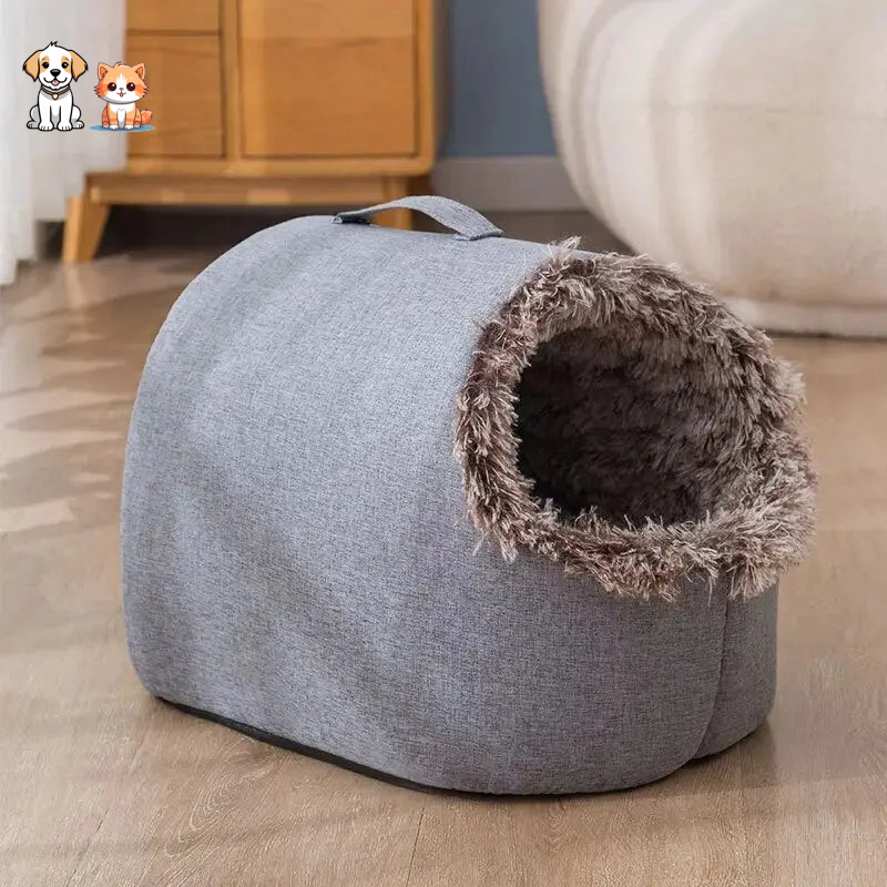 Warm and Soft Plush Cat House