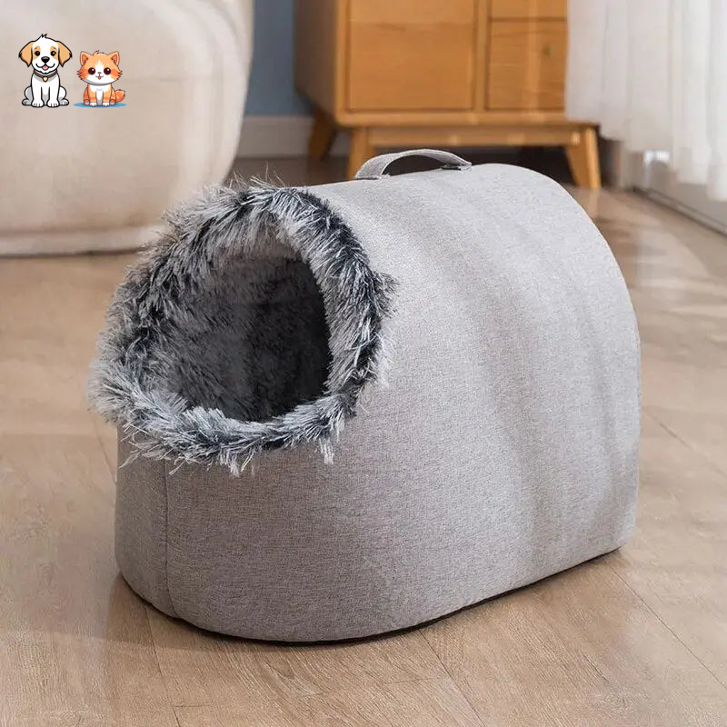 Warm and Soft Plush Cat House