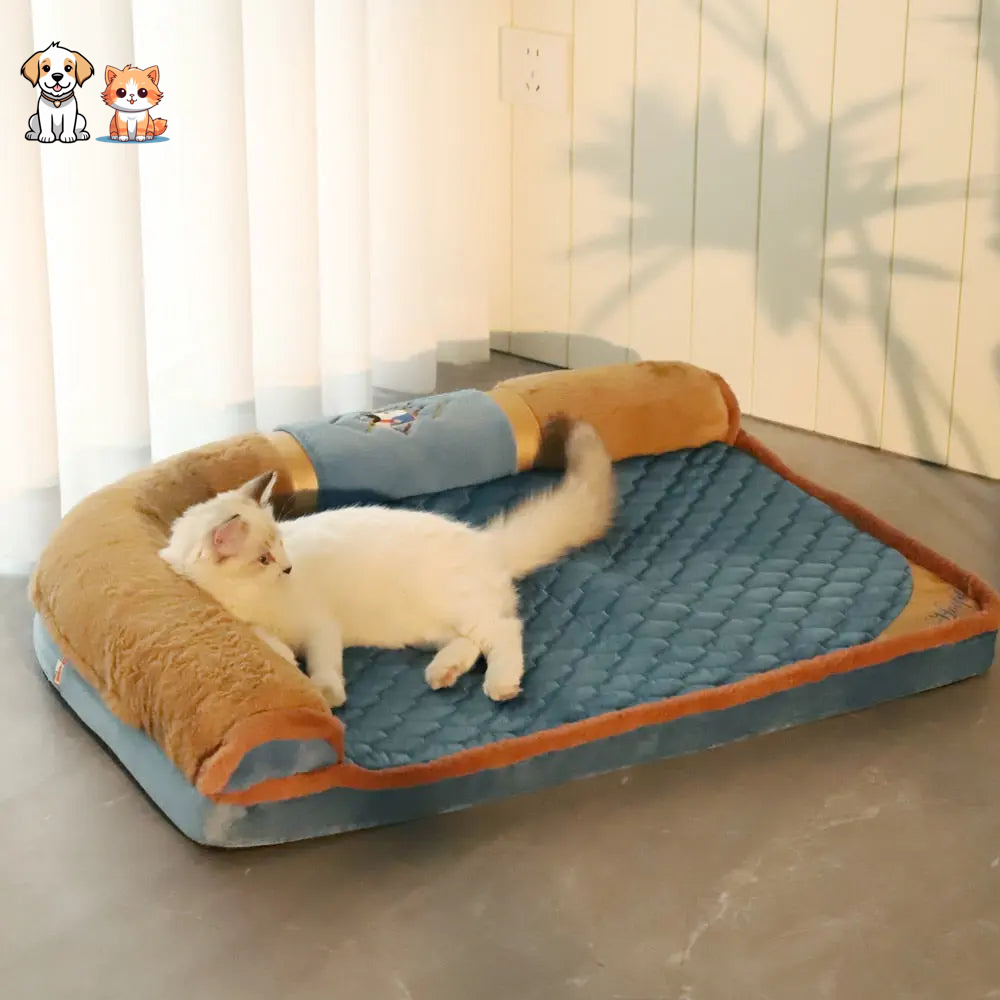 Cama para gatos con almohada