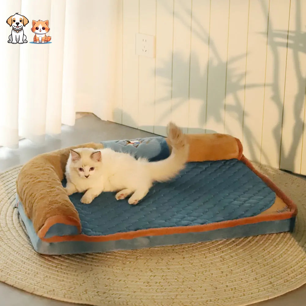 Cama para gatos con almohada