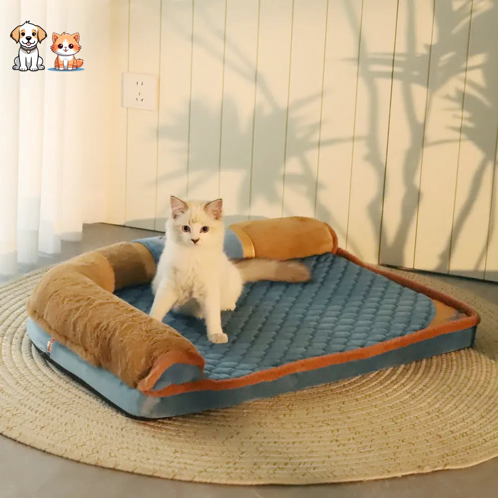 Cama para gatos con almohada