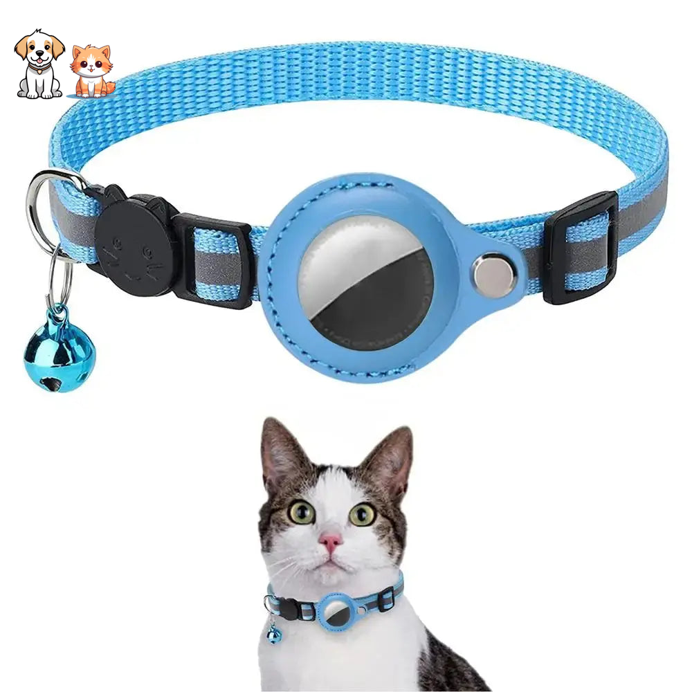Anti-Escape Necklace with Bell and Airtag Slot