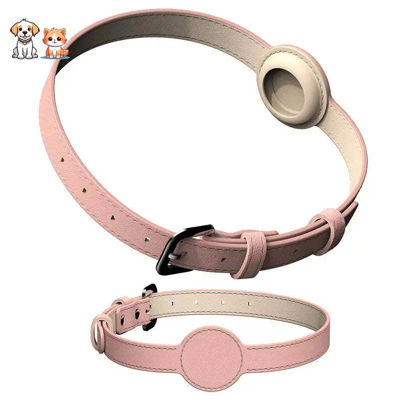 Anti-Strangulation Cat Collar with Airtag Slot in Silicone and Faux Leather