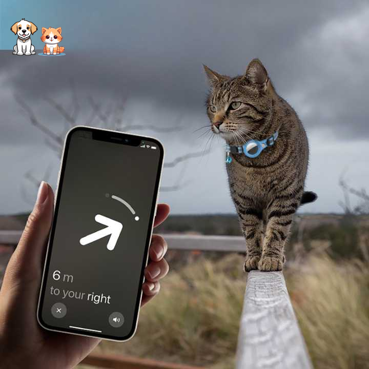 Collier avec clochette de sécurité GPS pour chat