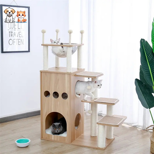 Tour d'arbre à chat moderne pour Main coon