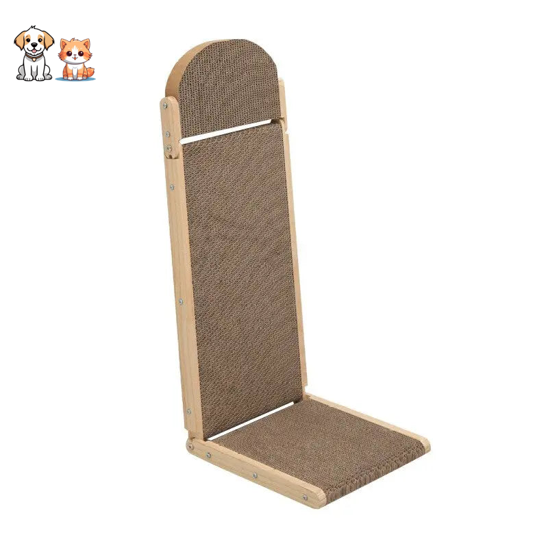 Planche à gratter verticale en bois massif pour chats