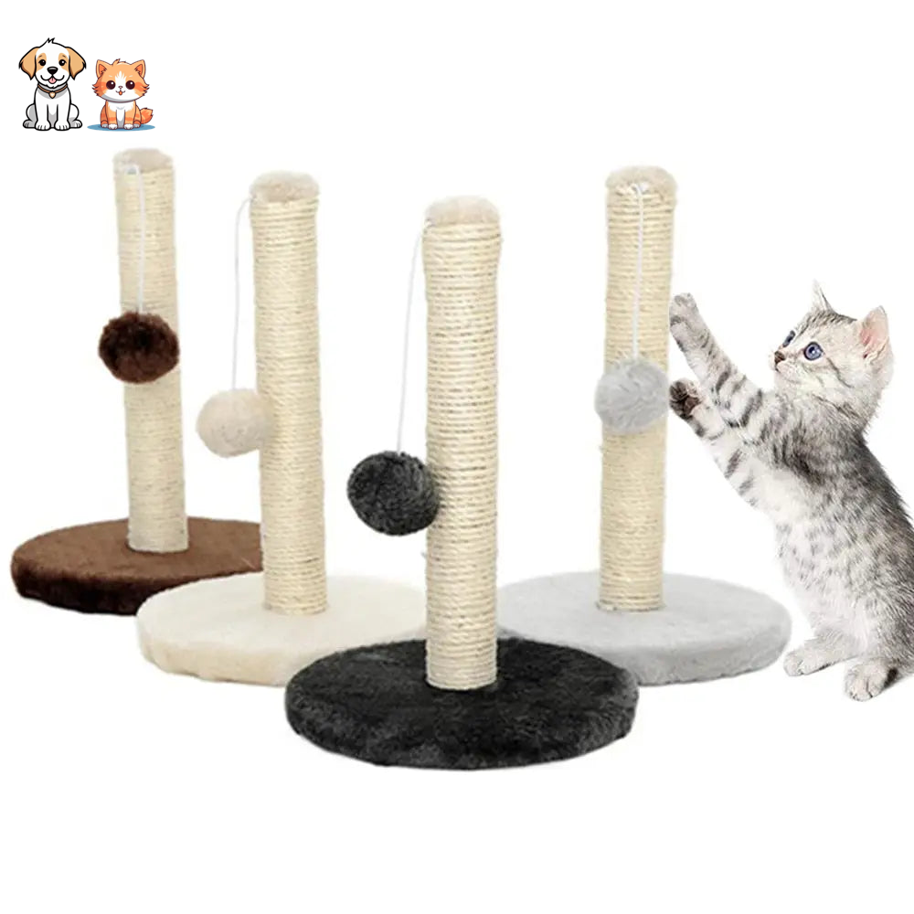 Torre de salto para gatos con cuerda de sisal