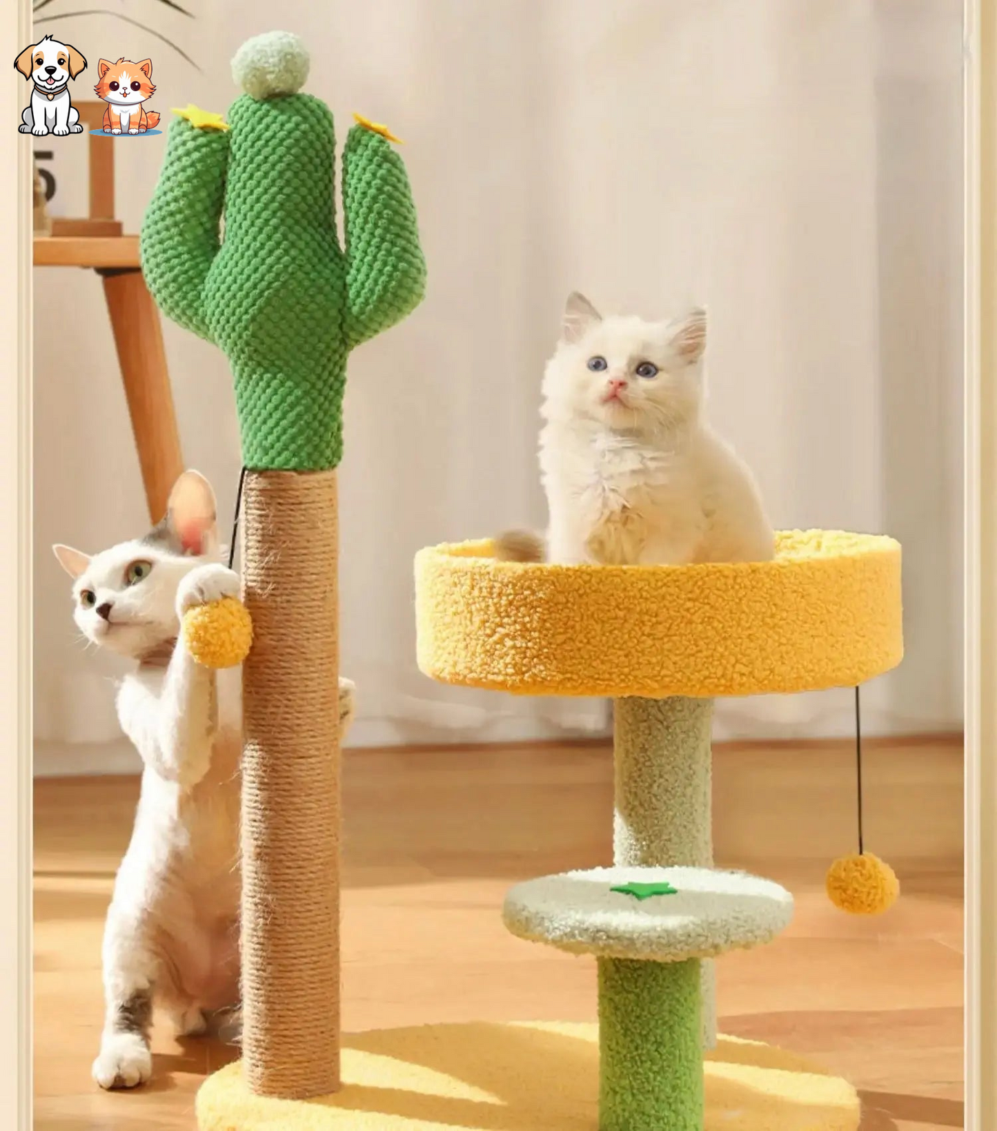 Cactus scratching board for cats