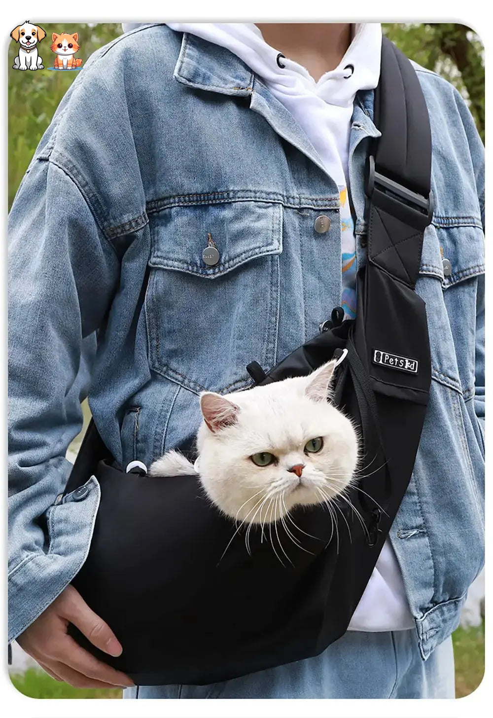 Portable Nylon Cat Shoulder Bag