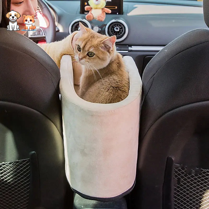 Lit de voiture pliable et confortable pour chat