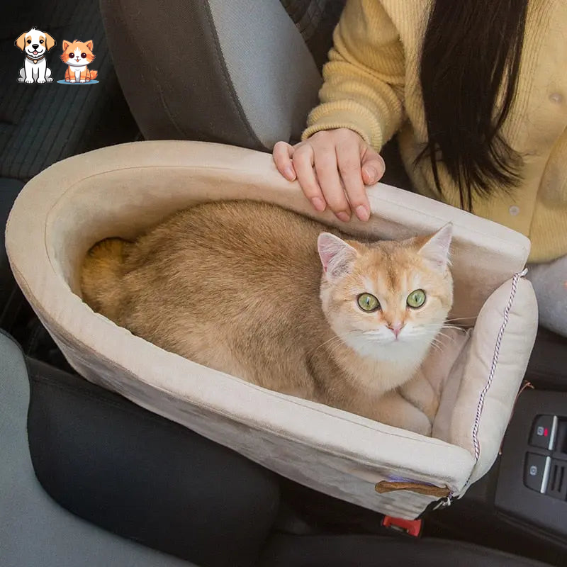Lit de voiture pliable et confortable pour chat