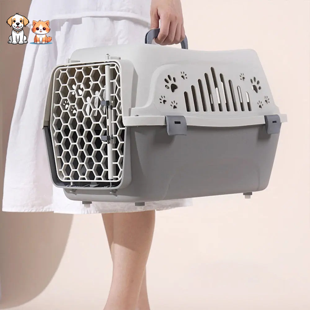 Breathable and durable plastic cat carrier