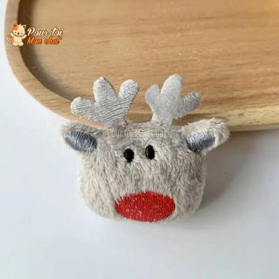 Noël Jouets en Peluche, décors de Noël, Père Noël, Bonhomme de neige, Sapin, Renne, Nounours, clochette, poupées - Pour Chat - MonNoëlChat™