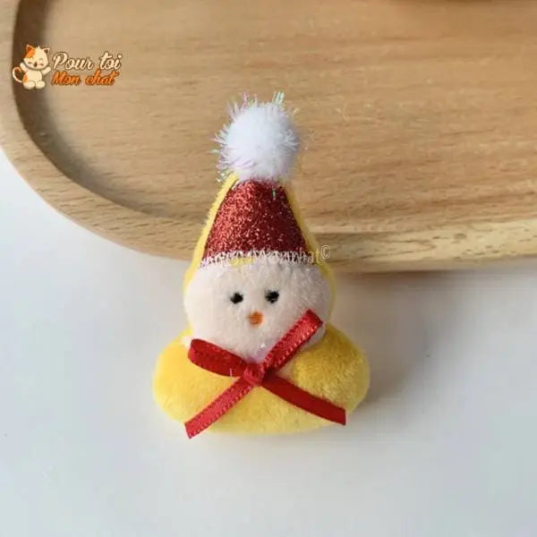 Noël Jouets en Peluche, décors de Noël, Père Noël, Bonhomme de neige, Sapin, Renne, Nounours, clochette, poupées - Pour Chat - MonNoëlChat™