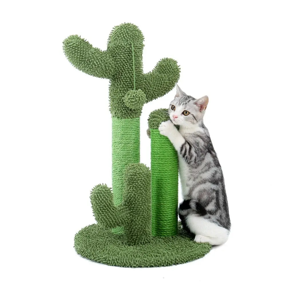 Arbre à chat mignon en forme de cactus avec boule pour chat XXL