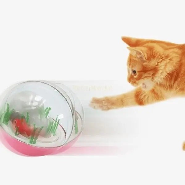 Balle de jeu interactive “aquarium” pour chat - AQUA'CHAT™