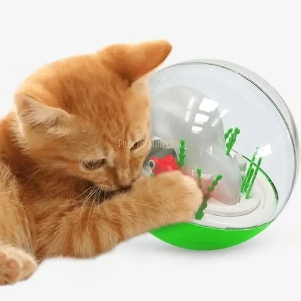 Balle de jeu interactive “aquarium” pour chat - AQUA'CHAT™