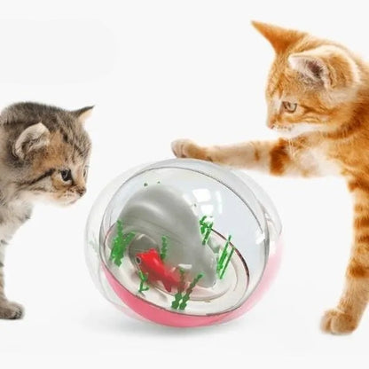 Balle de jeu interactive “aquarium” pour chat - AQUA'CHAT™