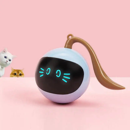 Balle interactive rotative et intelligente à LED pour chaton