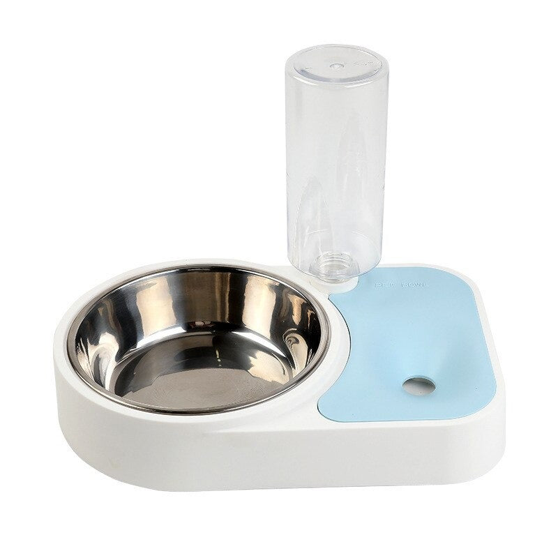 Gamelle pour chat design en inox avec distributeur à eau - Tendre Fripouille