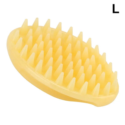 Brosse de massage en poils doux de silicone pour chat