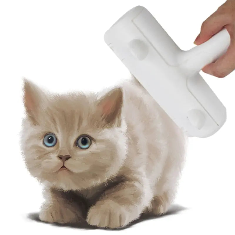 Brosse de nettoyage de poils de chat en plastique