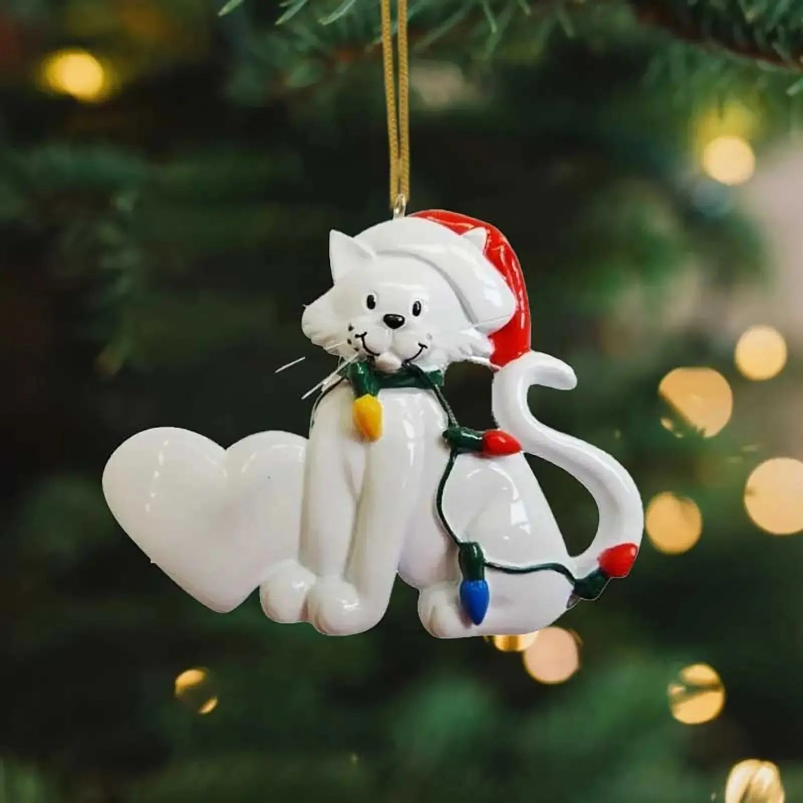 Cadeau Fan De Chat Chat À Suspendre Dans Le Sapin De Noël