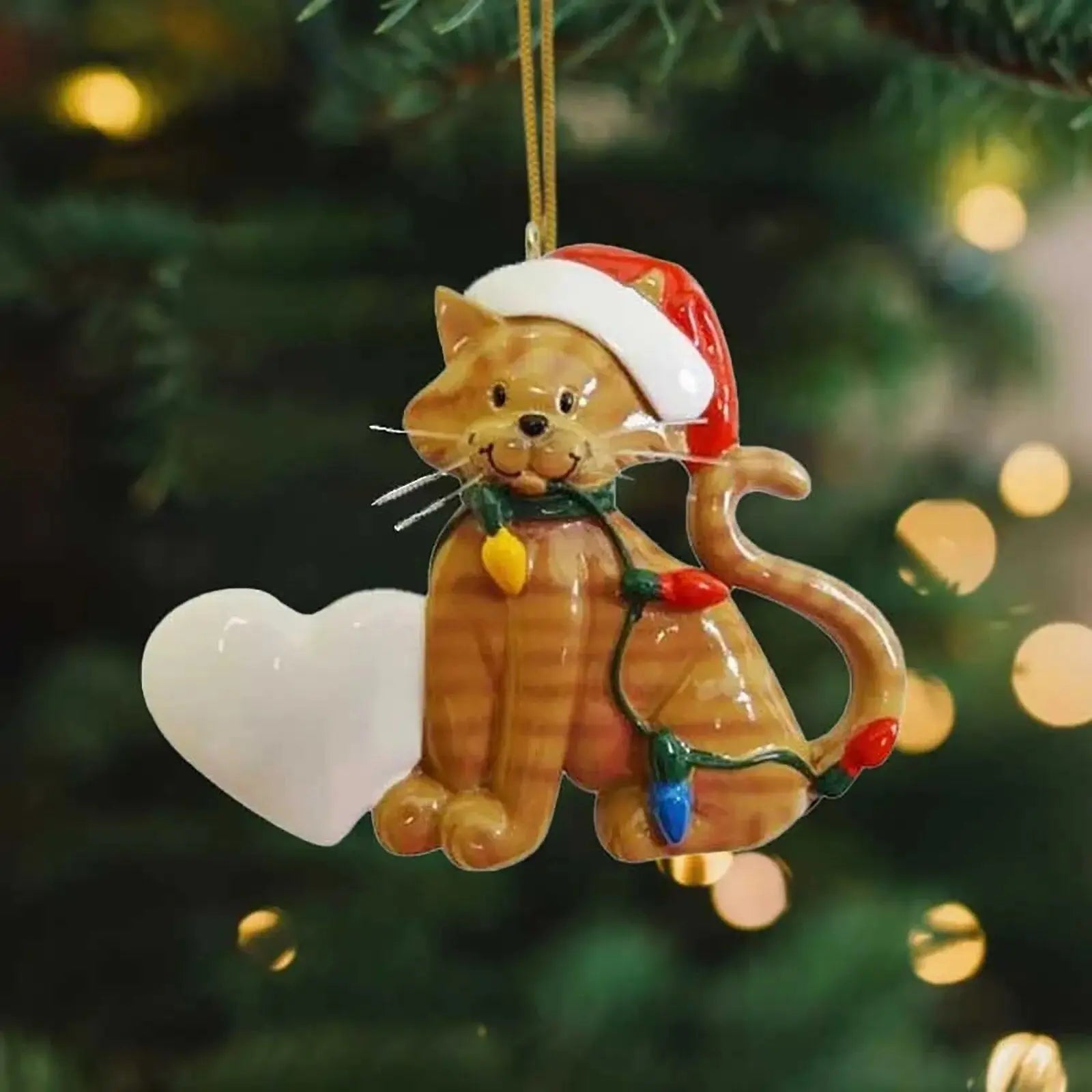 Cadeau Fan De Chat Chat À Suspendre Dans Le Sapin De Noël