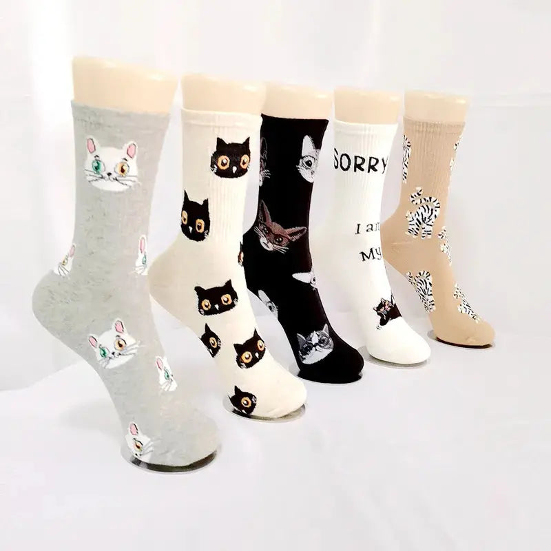 Cadeau Fan De Chat Chaussettes Chat