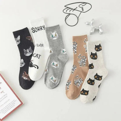 Cadeau Fan De Chat Chaussettes Chat