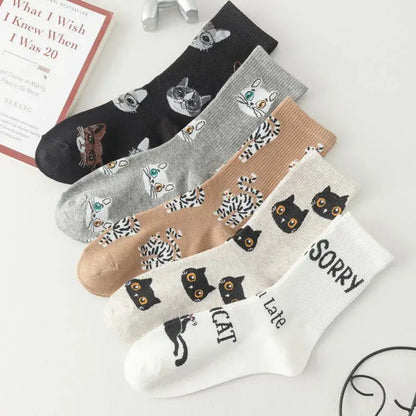 Cadeau Fan De Chat Chaussettes Chat