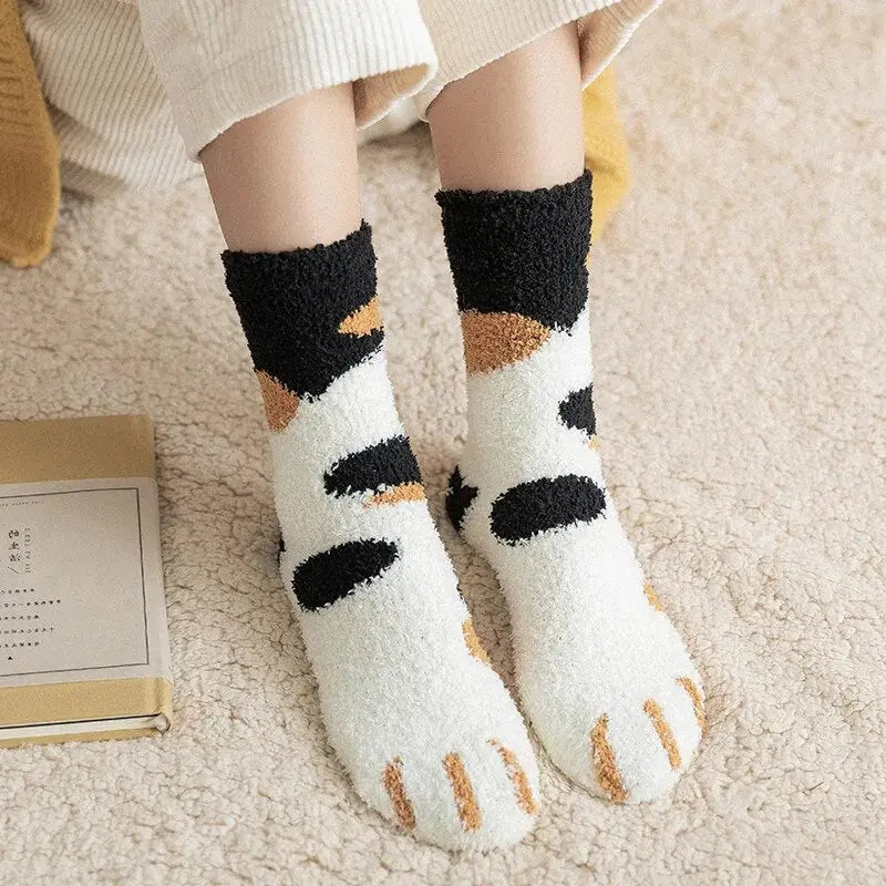 Cadeau Fan De Chat Chaussettes En Forme De Patte De Chat Douce