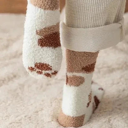 Cadeau Fan De Chat Chaussettes En Forme De Patte De Chat Douce