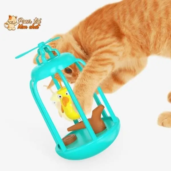 Cage à oiseau ludique pour chat - Titi&GrosMinet™