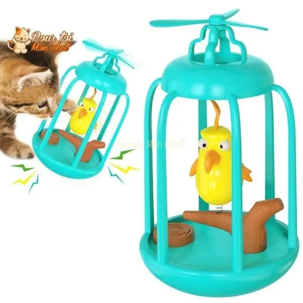 Cage à oiseau ludique pour chat - Titi&GrosMinet™