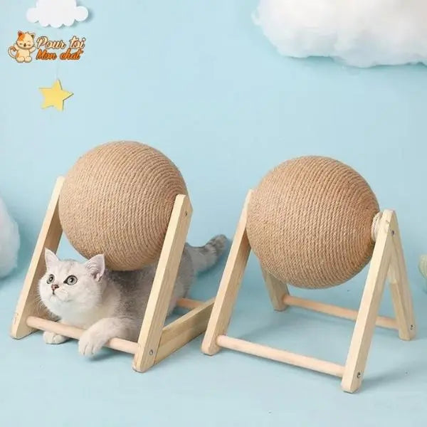 Griffoir brosse boule pour chat - Grif'Ball'Cat™