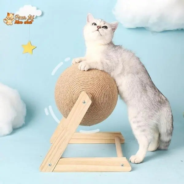 Griffoir brosse boule pour chat - Grif'Ball'Cat™